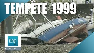 Tempête 1999  Les dégâts à La Rochelle  Archive INA [upl. by Ydwor]