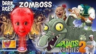 FGTEEV Chase vs PVZ 2 Zomboss DARK AGES FINAL BATTLE  Lets Play Pinata Party w Dad [upl. by Kalfas697]