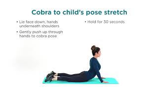 Cobra to childs pose stretch [upl. by Scribner824]