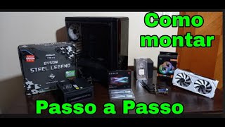 Como montar PC gamer passo a passo B450m Steel Legend  Ryzen 5 3600  GTX1660 Super  XPG D60G [upl. by Hutchings633]