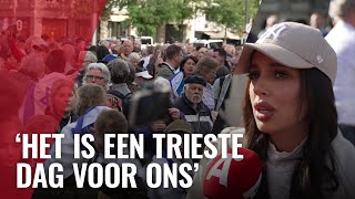 Zo verliep de steunbetuiging voor Israël en de tegendemonstratie in Amsterdam [upl. by Aiahc159]