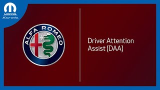 Driver Attention Assist System  How To  2022 Alfa Romeo Giulia amp Stelvio [upl. by Kcarb]