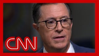 Colbert doesnt want Trump back on his show for safetys sake [upl. by Glendon426]