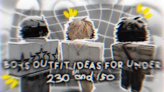 Roblox boys outfit ideas under 230 and 150 y2ksofiteemo [upl. by Annoda]