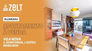 Apartamento à venda com 2 dormitórios localizado no bairro Vila Nova em Blumenau [upl. by Ros617]