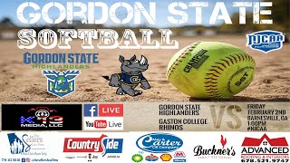 Gordon State College Softball vs Gaston College [upl. by Htebasile314]