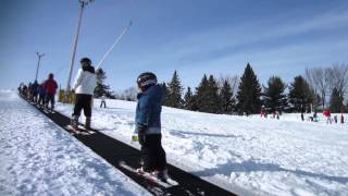 First time skiing at Glen Eden [upl. by Nyltyak]