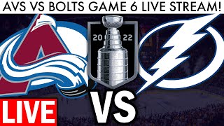 AVALANCHE VS LIGHTNING GAME 6 LIVE NHL Playoffs  Stanley Cup Final Game Stream Free PlayByPlay [upl. by Ainattirb]