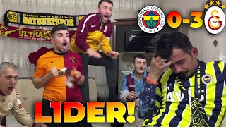 FANATİK GALATASARAYLILAR ve FENERBAHÇELİ DERBİYİ İZLİYOR   Fenerbahçe 0  3 Galatasaray [upl. by Jaymie393]