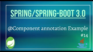 Spring  Component Annotation Example In Spring 14 [upl. by Chelsy]