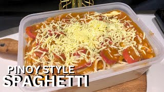 FILIPINO SPAGHETTI RECIPE  Pinoy Spaghetti Recipe [upl. by Ahsitaf]