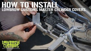 Lowbrow Customs  Master Cylinder Cover Install and Overview [upl. by Obadias]