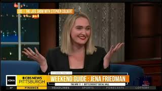 Jena Friedman OscarNominated Comedian Featured on CBS Pittsburgh Weekend Guide with Sean Collier [upl. by Aleece746]