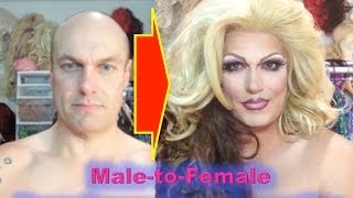 Drag Queen MaletoFemale Transformation  Feat WhiteLadyProblems [upl. by Nodmac]