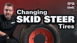 SKID STEER Tire Change [upl. by Einhpad]