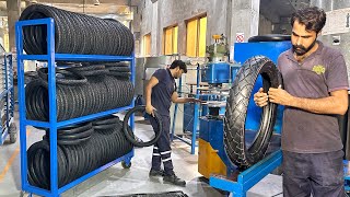 Process of Manufacturing Motorcycle Tyres [upl. by Zindman]