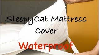 SleepyCat Waterproof Mattress Cover UnboxingWaterproof Mattress Cover [upl. by Clance44]