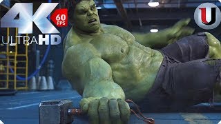 Thor vs Hulk  Fight Scene  The Avengers 2012 Movie Clip 4K HD [upl. by Notgnilliw]