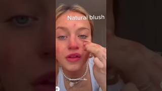 Natural blush hack 🤯😱 musttry makeuphacks youtubeshorts trendingshorts viralvideo shortsfeed [upl. by Dart]