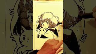 COMO DESENHAR ANIME DESENHANDO PERSONAGEM DE MANGÁ [upl. by Johansen]