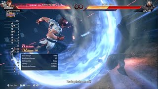 112 Damage No Wall Hwoarang JFSR Combos Volume 4 [upl. by Abekam]