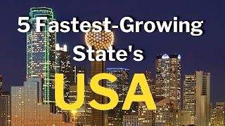 Fastest Growing states Of USA fastest growing states usa [upl. by Yllil]