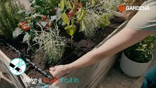 How to install your GARDENA MicroDrip System for raised beds [upl. by Jobye459]