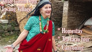 Village Tourism  homestay amp canyoning in Lwang Ghalel Nepal  village tour in nepal  Nepal tour [upl. by Thrift238]