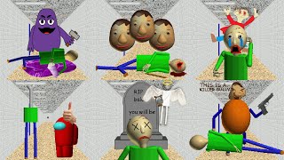 But Baldi Dies amp Fainted 10 Mods Different In Baldis Basics Mods [upl. by Assennav]