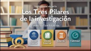 Los 3 Pilares de la Investigación Validez Fiabilidad y Más [upl. by Zednanref638]