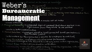 Webers Bureaucratic Management [upl. by Neit]