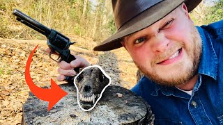 CCI 22lr Shotshell vs Coyote Skull  Heritage Rough Rider [upl. by Terti]