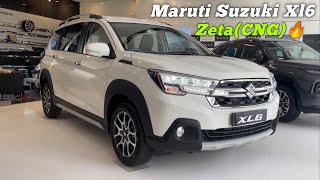 Maruti Suzuki XL6 Zeta CNG 2024 🔥 Walkaround 👌 सबसे ज्यादा value for money Six seater car😍 [upl. by Drauode]