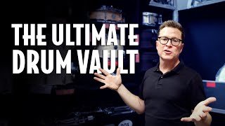 You Wont Believe Whats InsideThe Ultimate Pro Drummer Touring Drum Vault [upl. by Nauqad247]