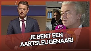 Wilders SLO0PT VVDer Halbe Zijlstra na beschuldiging ‘Aartsleugenaar’ [upl. by Aidroc]