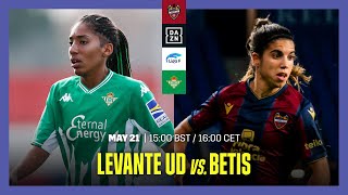 Levante Vs Real Betis  LIGA F 202223 Matchday 30 Full Match [upl. by Nivla]