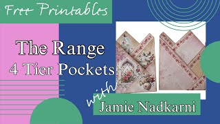 Easy Folded Pockets Junk Journal Tutorial for Beginners Free Printable Link in Description ⬇️ [upl. by Wilscam]