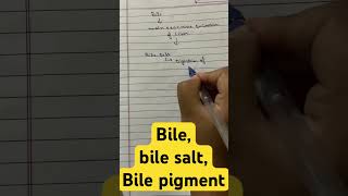 bilebile saltbile pigment ytshorts viralshort viral biology youtubeshorts [upl. by Levi]