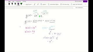 Sammensatt eksempel derivasjon kjerneregel og produktregel [upl. by Lightman]