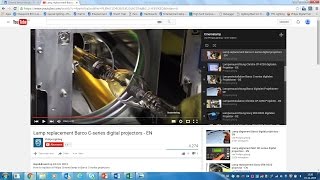 How to replace the Philips digital cinema lamp for Barco digital projector  EN [upl. by Alaham]