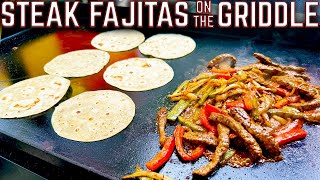 NEW GRIDDLE YOU HAVE TO MAKE STEAK FAJITAS on your NEW GRIDDLE EASY RECIPE with STEPBYSTEP [upl. by Eiznil]