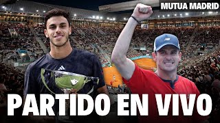 FRANCISCO CERUNDOLO VS TOMMY PAUL  3° RONDA ATP MUTUA MADRID  PARTIDO EN VIVO [upl. by Brent442]