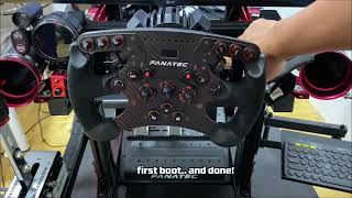 Fanatec ClubSport Formula v25x steering wheel upgrade for Fanatec GT DD Pro [upl. by Sirraj]