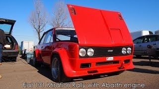 Fiat 131 Rally Mirafiori with Abarth Engine  Furious engine and exhaust sound Autodromo di Modena [upl. by Clio161]