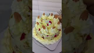 Badam pista loaded rasmalai cake [upl. by Anivel]