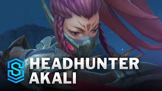 Headhunter Akali Wild Rift Skin Spotlight [upl. by Lyle]