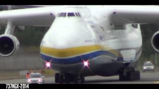 Antonov An225 Mriya landing Gardermoen  World largest plane  HD [upl. by Grose663]