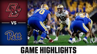 Boston College vs Pitt Game Highlights  2023 ACC Football [upl. by Ecyned]