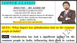 What impact has globalization had on the common people in India [upl. by Licastro]