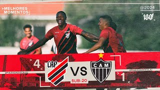 Athletico Paranaense 4x1 AtlÃ©tico Mineiro  Brasileiro Sub20  MELHORES MOMENTOS [upl. by Illak]